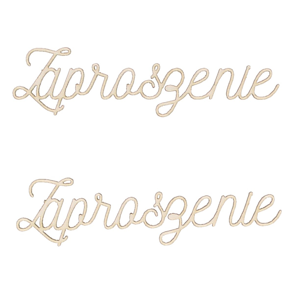 EKO-DECO, napis, Zaproszenie, 2 sztuki