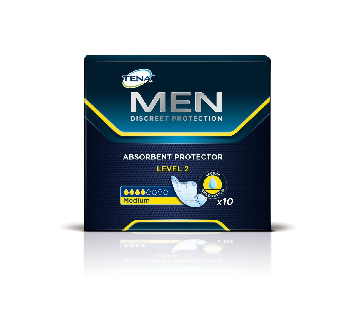 Tena, Men Medium, wkłady anatomiczne, 10 szt.