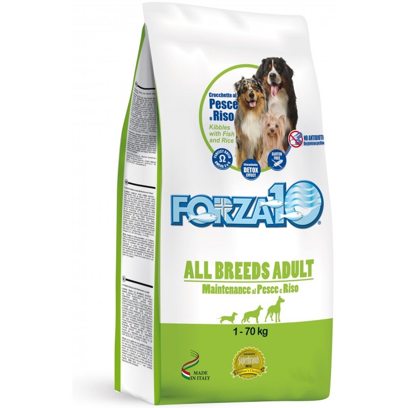 Forza10 All Breeds Adult Maintenance z rybą i ryżem 12,5 kg