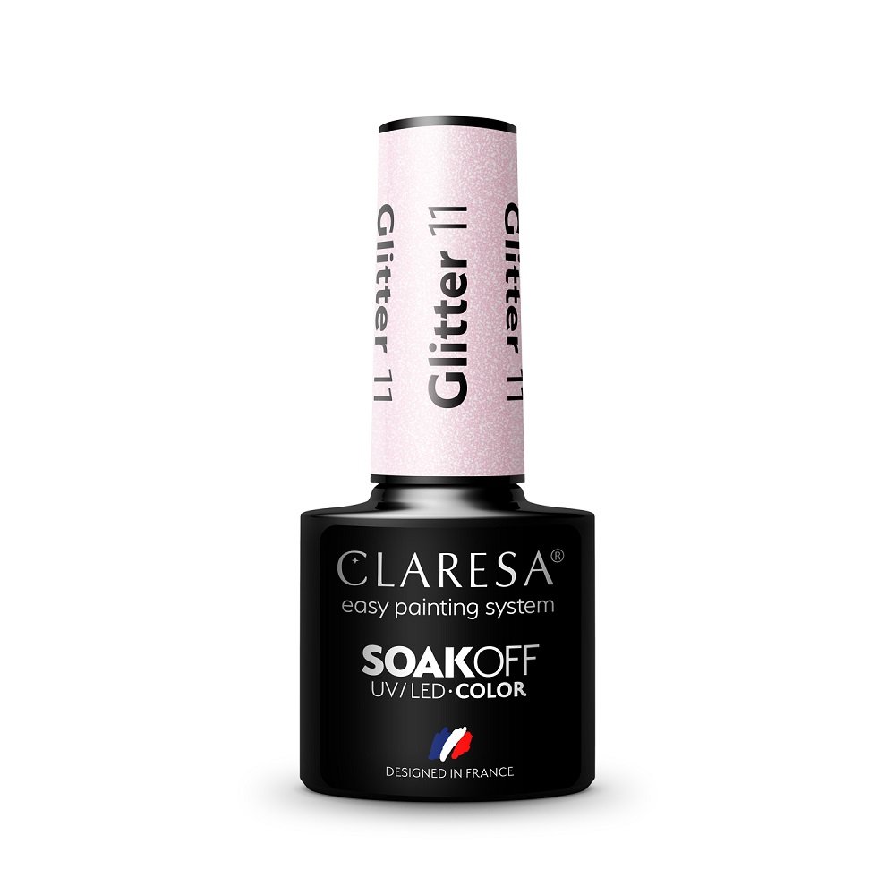 Claresa Claresa, Glitter, lakier hybrydowy 11, 5 ml