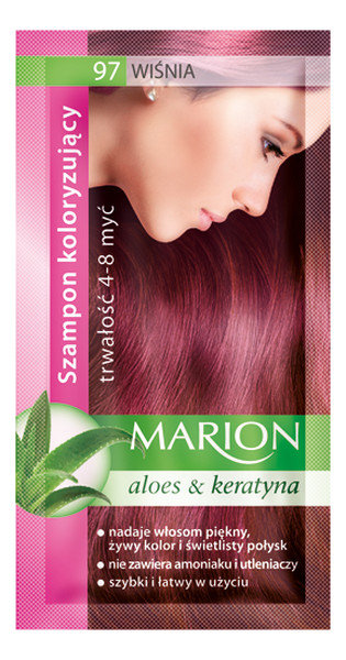 Marion Szampon Koloryzujący Aloes & Keratyna 97 wiśnia