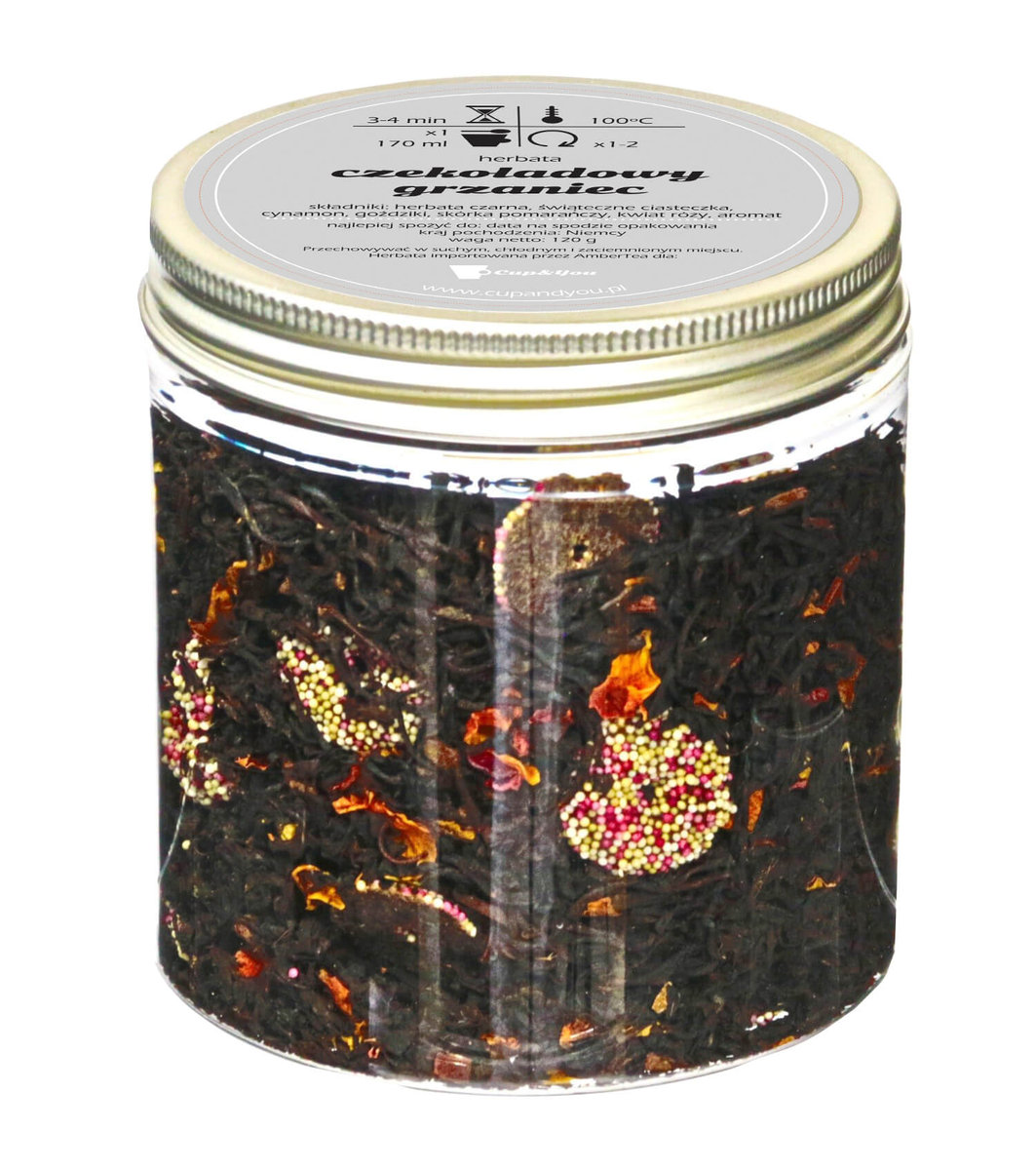 Herbata czarna smakowa CUP&YOU, czekoladowy grzaniec, 120 g