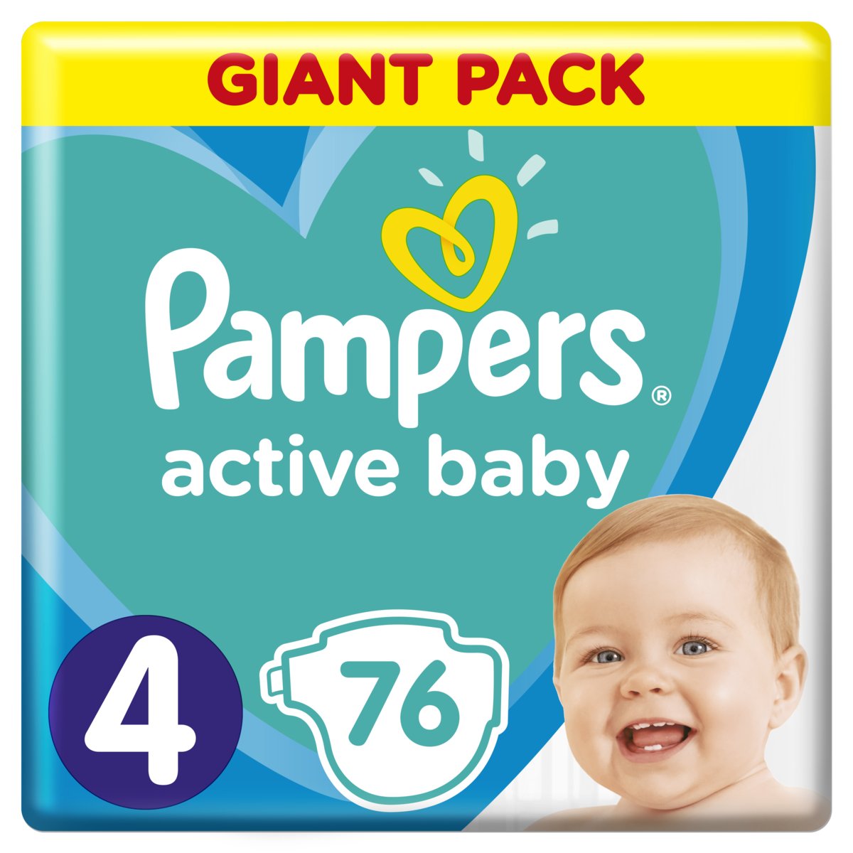 Pampers Active Baby Giant Pack 4 Maxi 76szt