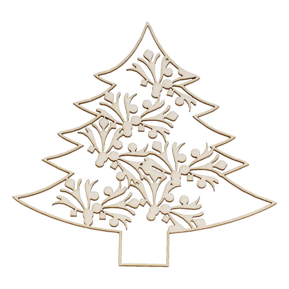 Choinka z kartonu, ażurowa