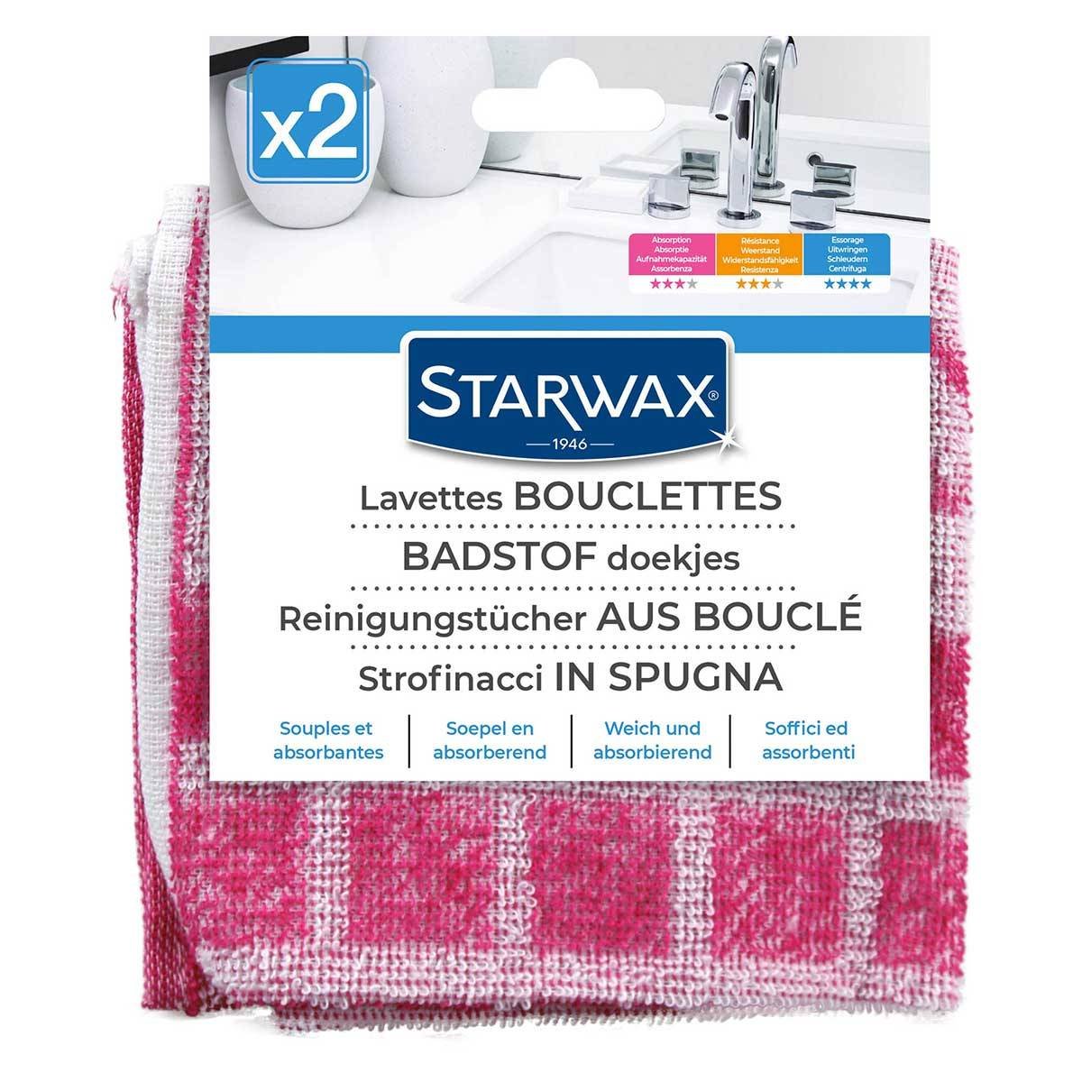 Starwax Ścierka STARWAX Boucle, 32x32 cm, 2 szt.