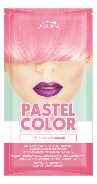 Joanna Pastel Color Szampon koloryzujący do włosów Róż 35g