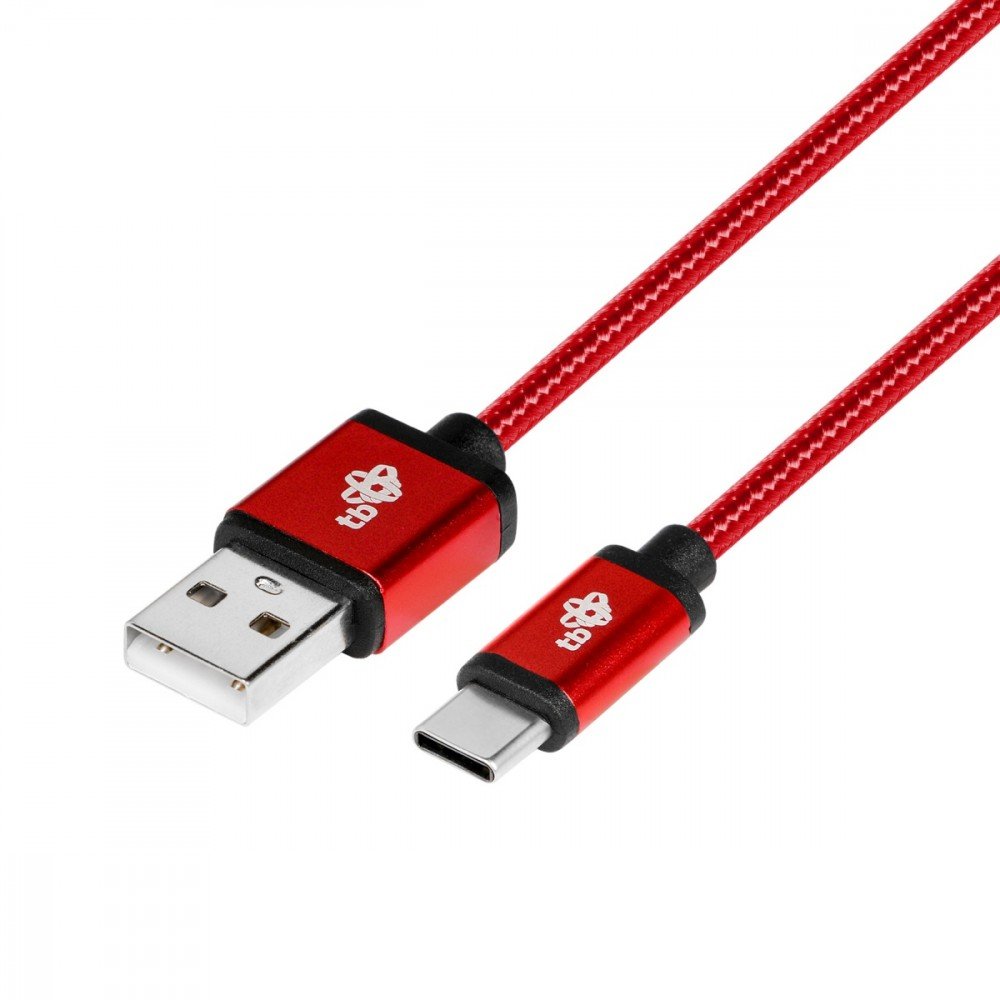 TB Kabel TB USB-USB C 1.5m rubinowy sznurek