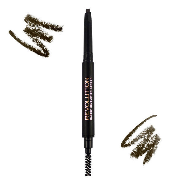 Makeup Revolution London London Duo Brow Definer kredka do brwi 0,15 g dla kobiet Medium Brown