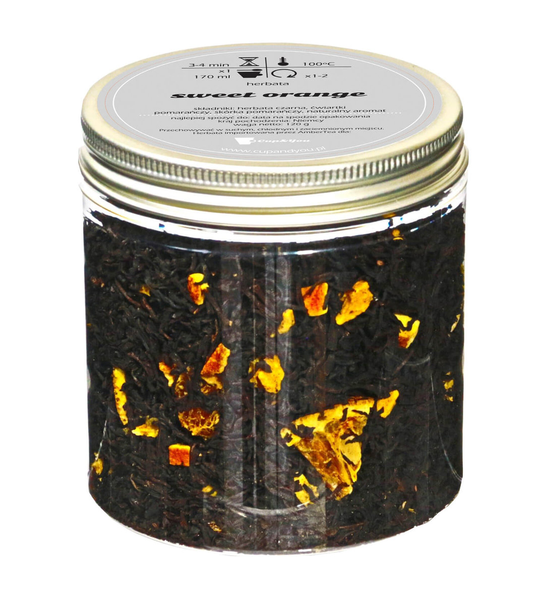Herbata czarna smakowa CUP&YOU, sweet orange, 120 g
