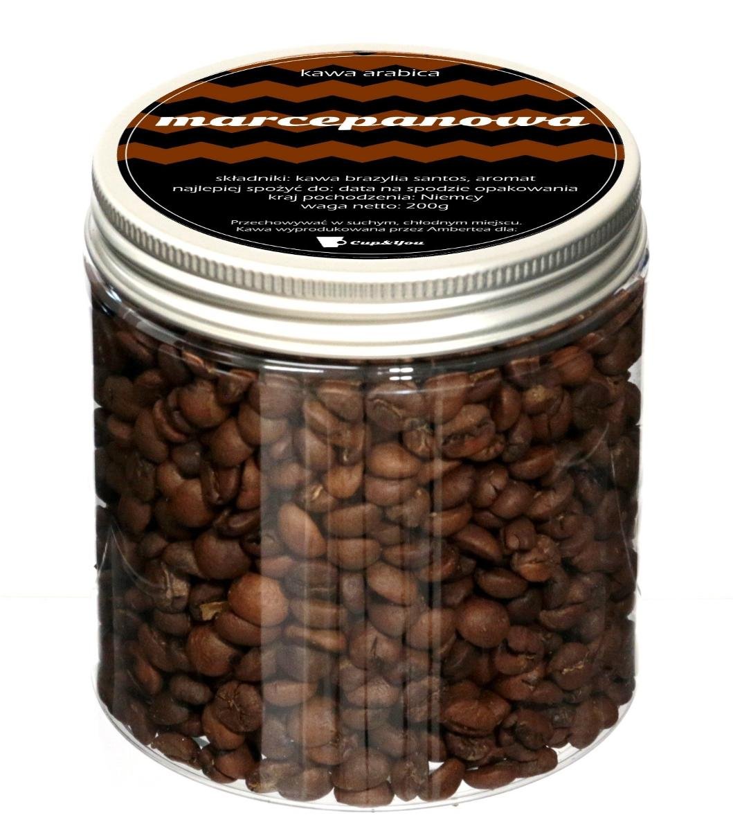 Kawa Arabica ziarnista smakowa CUP&YOU, marcepanowa, 200 g