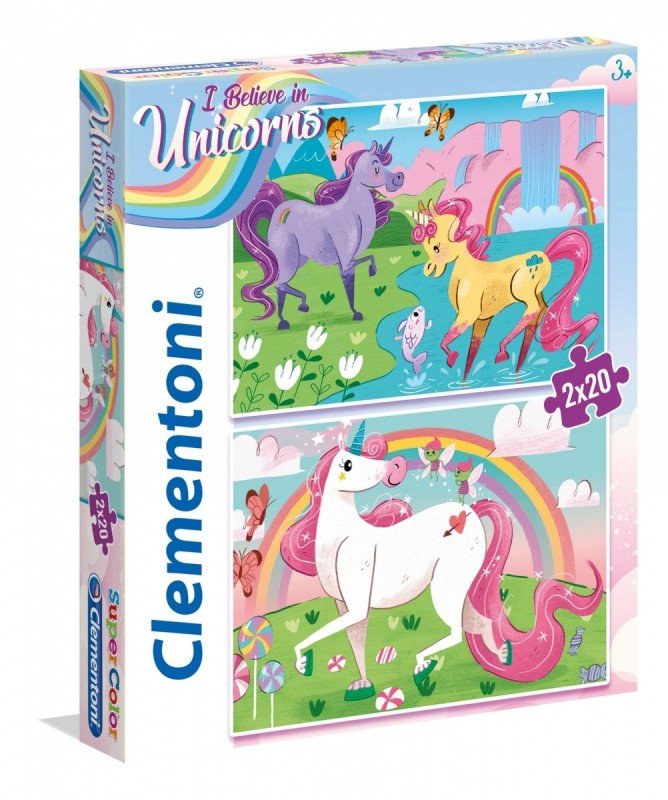 Clementoni Puzzle 2x20el I Believe in Unicorns 24754