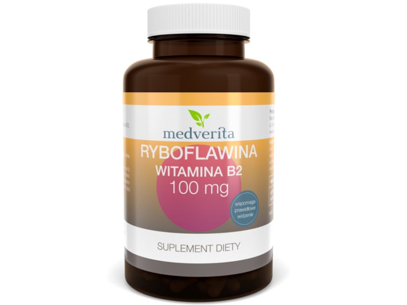 Medverita Medverita, Witamina B2, 100 mg, 60 kapsułek