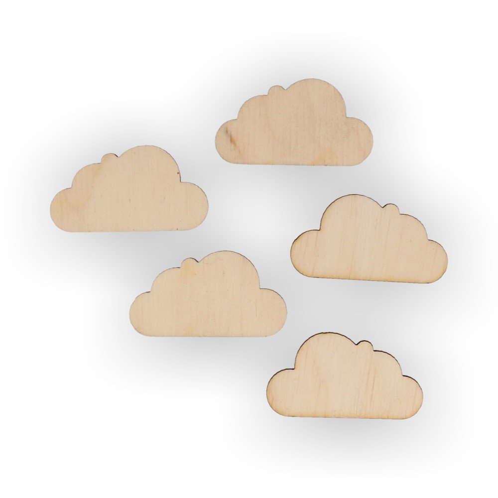 Chmury do scrapbookingu, 5 sztuk