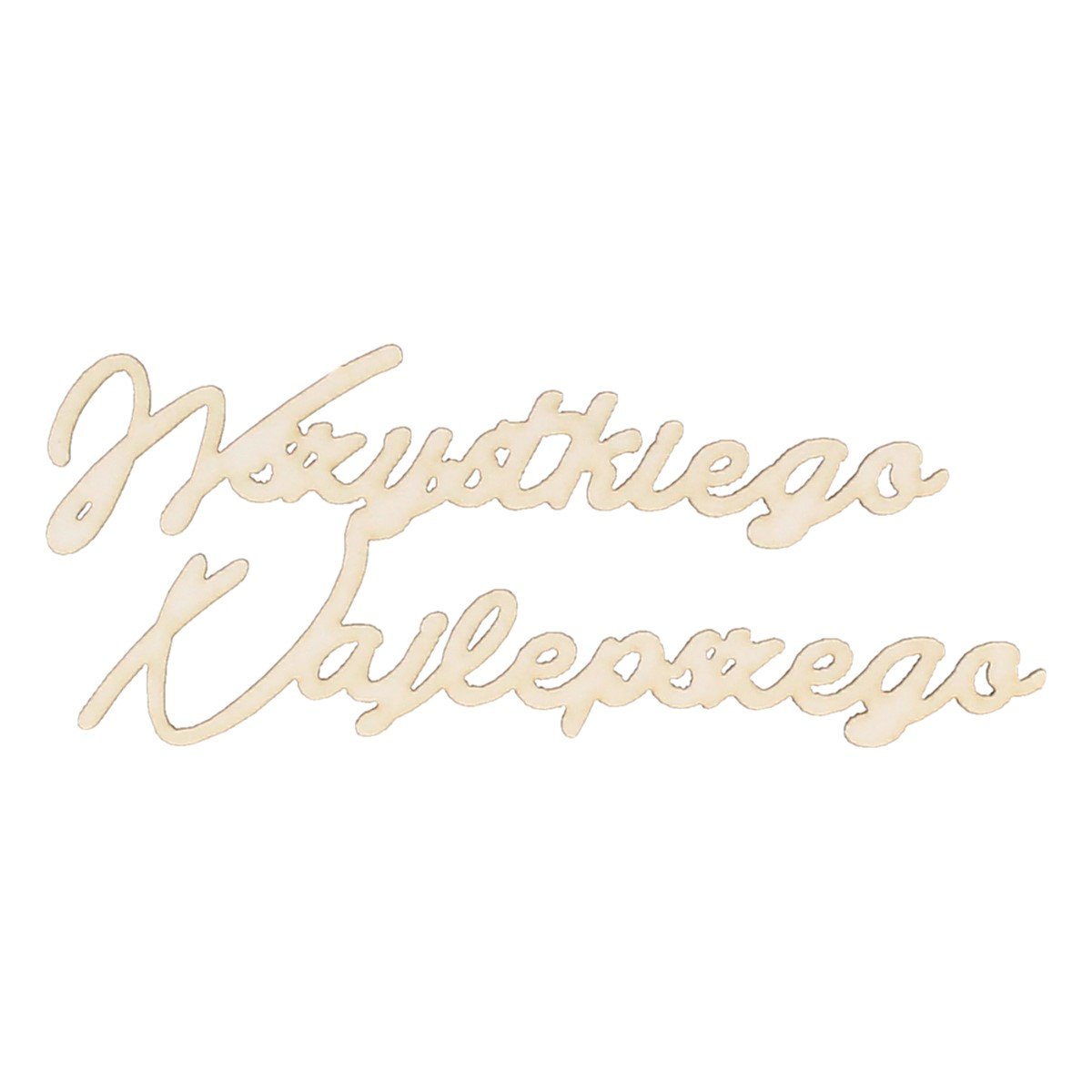 EKO-DECO, napis, wszystkiego najlepszego, 2 sztuki