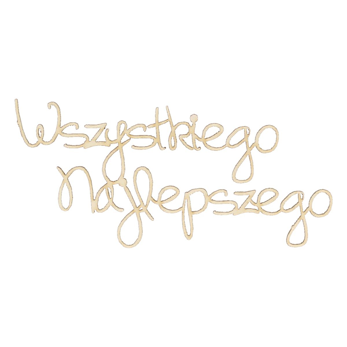 EKO-DECO, napis, wszystkiego najlepszego, 2 sztuki