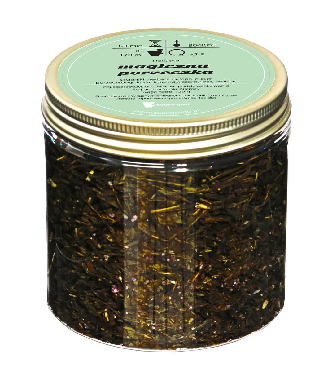 Herbata zielona smakowa CUP&YOU, magiczna porzeczka, 120 g
