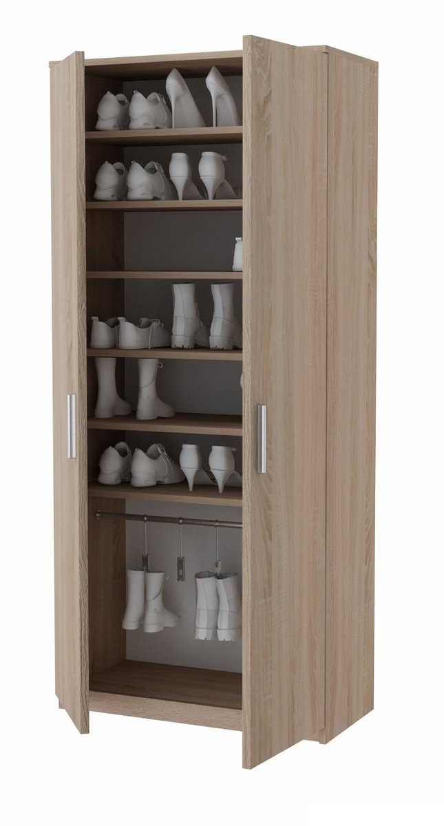 Szafka na buty LOCO Dora SM, dąb sonoma, 180x80x39 cm