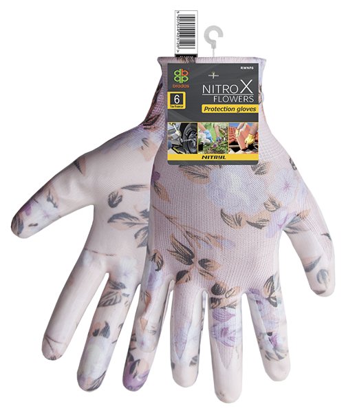 BRADAS Rękawice ochronne BRADAS Nitrox Flowers, 12 par, rozmiar 7