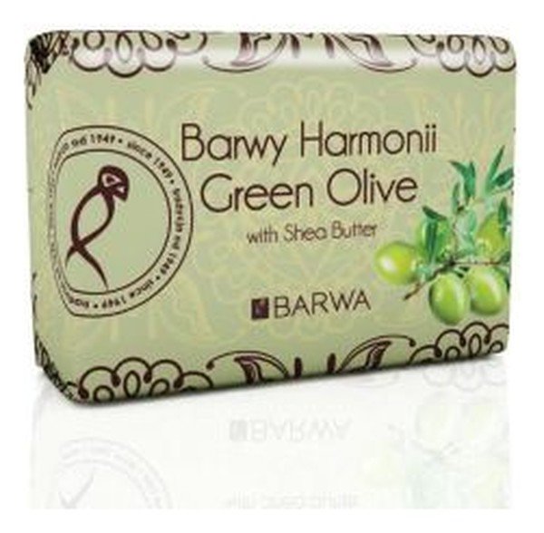 Barwa Shea Butter Soap - GREEN OLIVE - Oliwkowe mydło w kostce BARBGOWKO