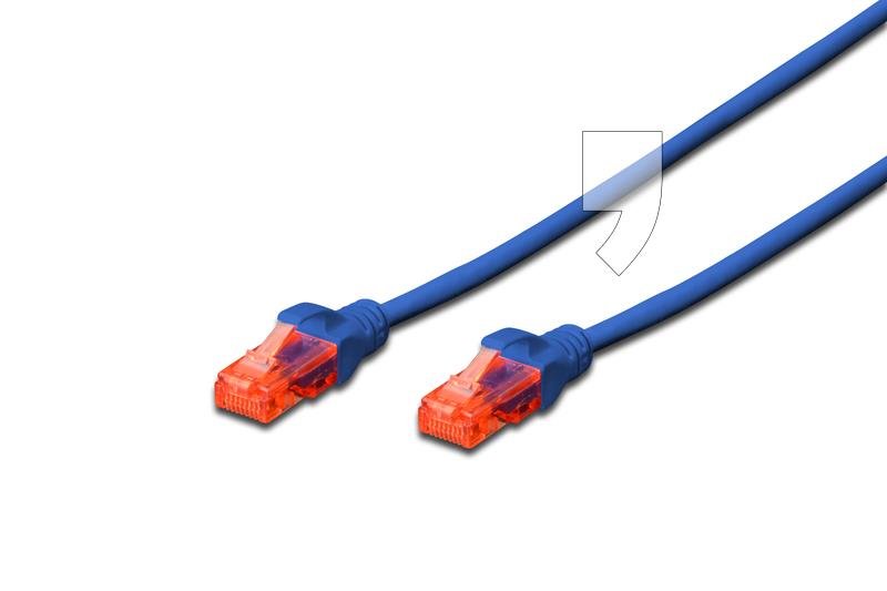 Digitus Kabel 2xRJ45 UTP kat. 6 DK-1617-010/B, 1 m
