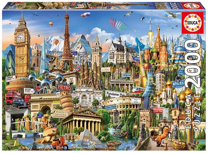 Educa Puzzle 2000 elementów, Europa