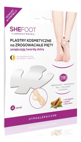 SHEFOOT Plastry kosmetyczne na zrogowaciałe pięty 6szt.