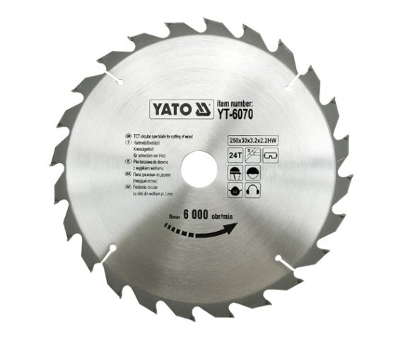 Yato YT-6070 Piła tarczowa 250x24x30