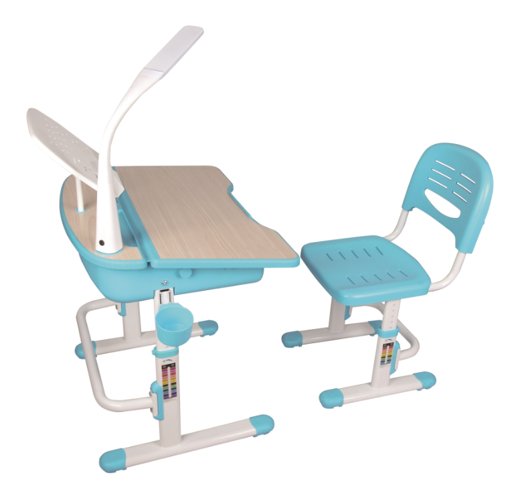 Vipack, Comfortline, Biurko dla Dziecka, Lampka, Krzesło, Niebieski