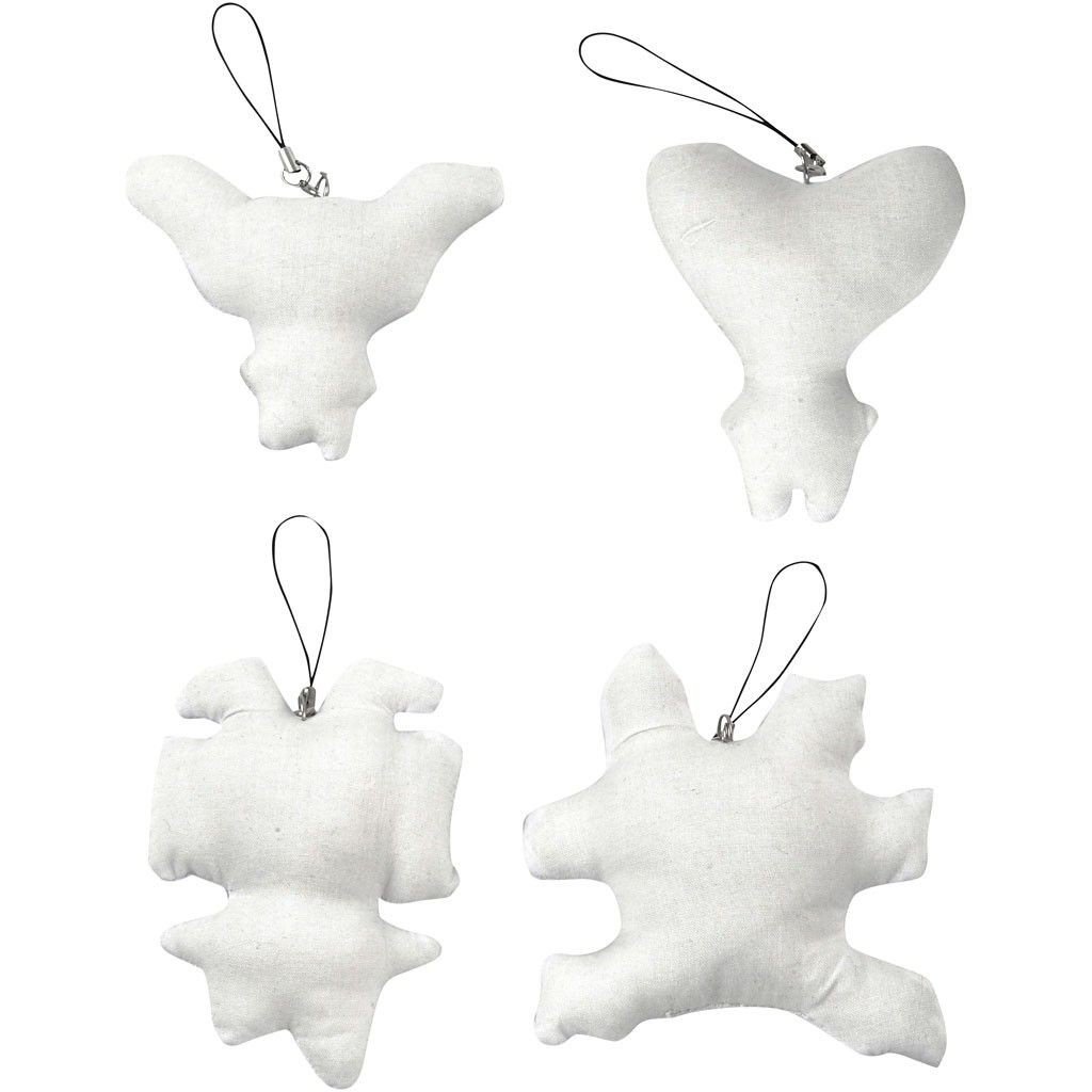 Creativ Company A S Zawieszki, Materiałowe potworki, 4 sztuki