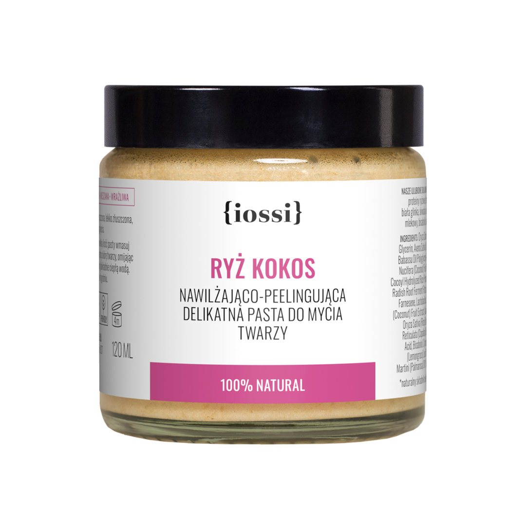 Iossi Iossi, pasta do mycia twarzy Ryż i Kokos, 120 ml