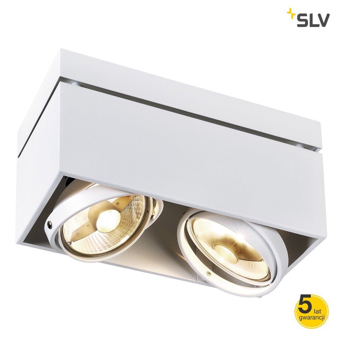 SLV Oprawa KARDAMOD ES111 2x75W prostokatna biała