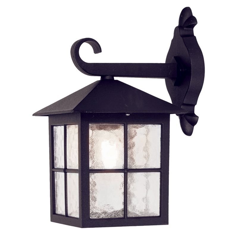 Elstead Lighting Winchester Wall Down Lantern BL18 BLACK kinkiet ogrodowy IP43 stylowy BL18 BLACK)