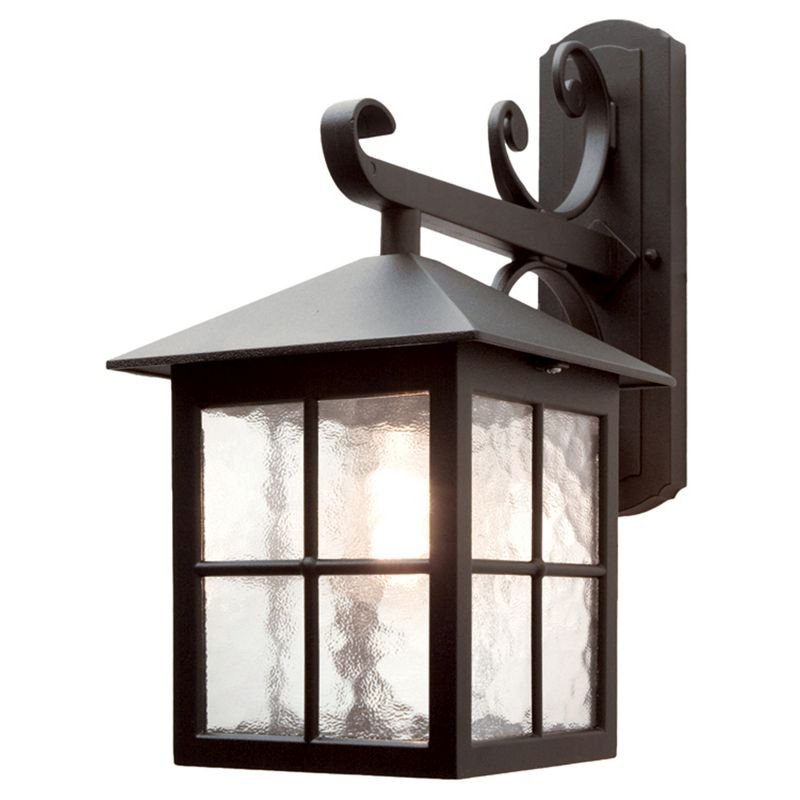 Elstead Lighting Winchester Wall Down Lantern BL19 BLACK kinkiet ogrodowy IP43 stylowy BL19 BLACK)