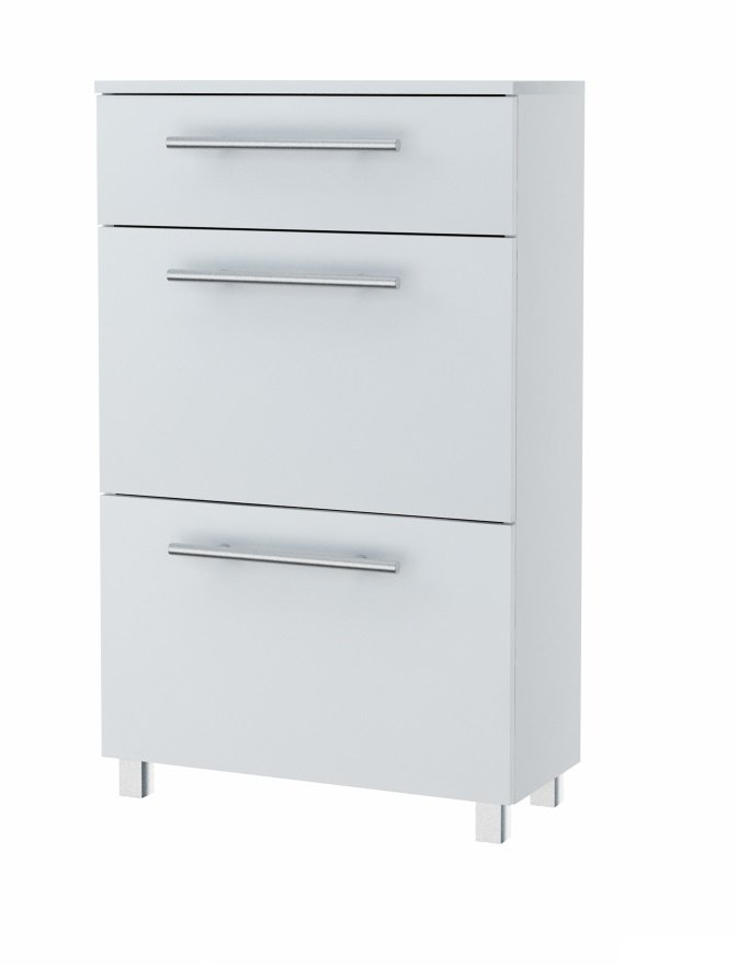 Szafka na buty LOCO Bilbao SM, biała, 110x65x28 cm