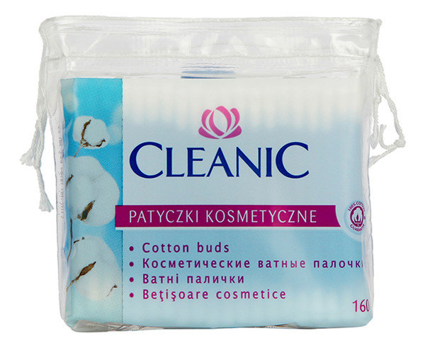 Cleanic Patyczki Kosmetyczne Folia 160szt.