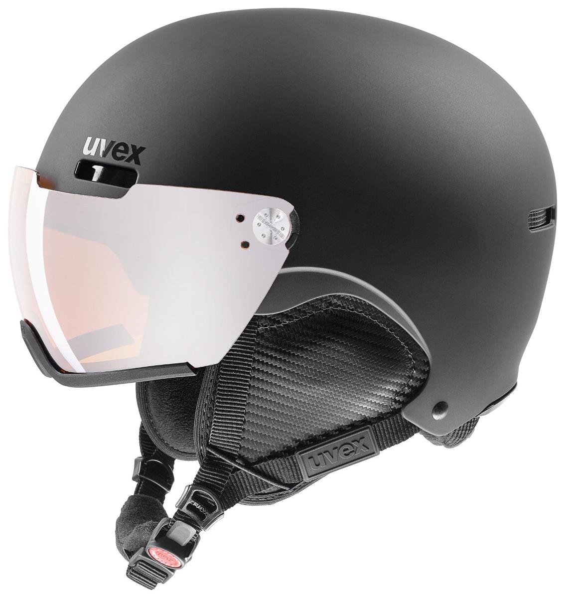 Uvex Hlmt 500 Visor kask narciarski, czarny, 55-59 cm 5662132005