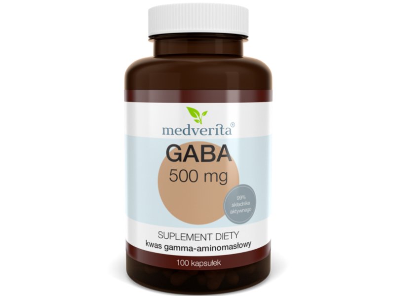 Medverita Medverita, Gaba, 500 mg, 100 kapsułek