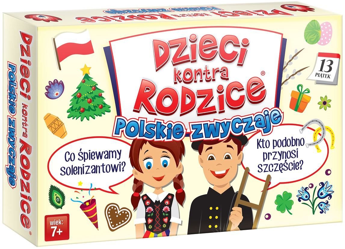 Kangur Dzieci kontra Rodzice Polskie Zwyczaje gra karciana