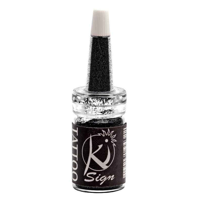 Ki-Sign Brokat do ciała, 7 ml, czarny