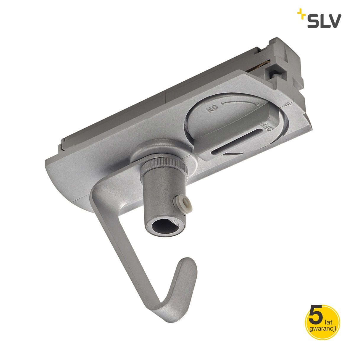 Spotline Adapter do szyny 1-fazowej z zaczepem srebrnoSzary 143172