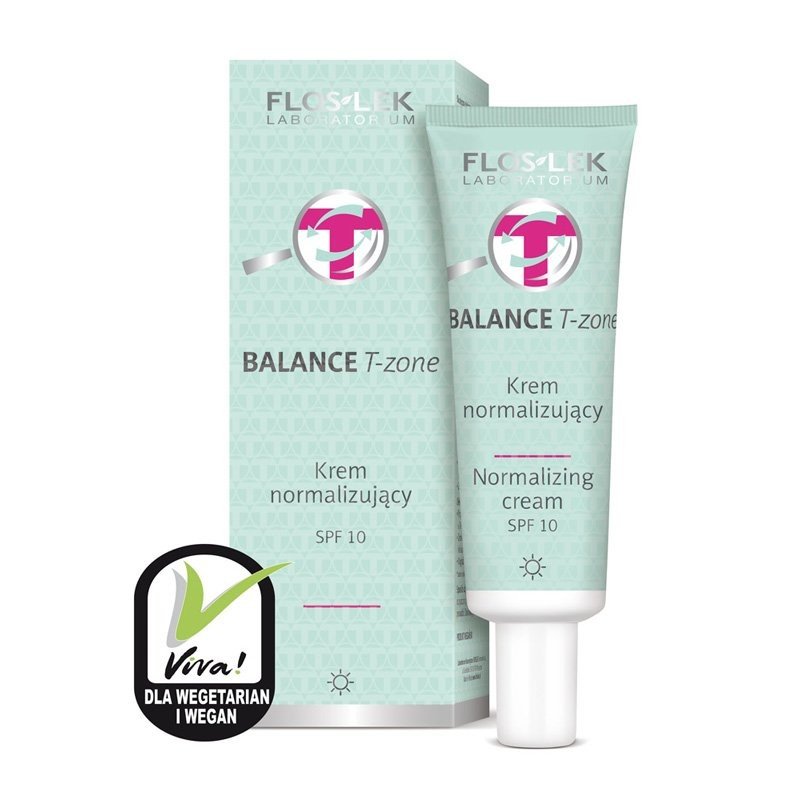 Flos BALANCE T-zone Krem dzień SPF 10 LEK