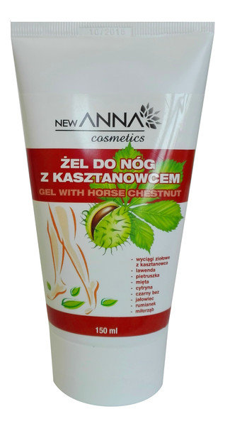 Anna Cosmetics Cosmetics, żel do nóg z kasztanowcem, 150 ml