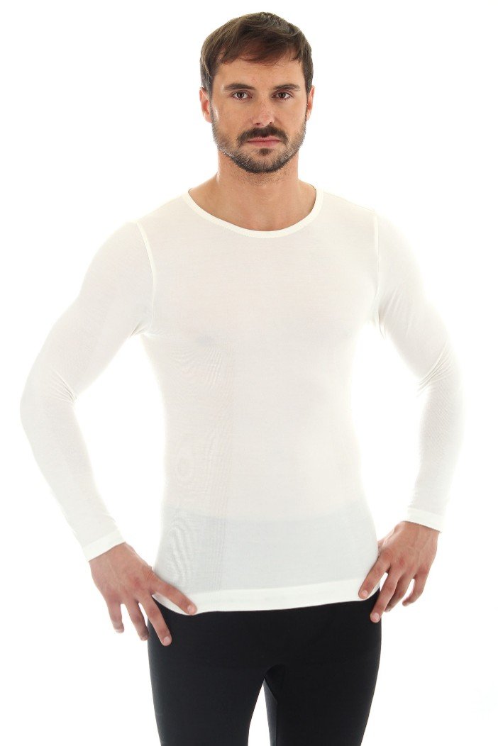 Brubeck, Koszulka męska z długim rękawem, Comfort Wool, rozmiar XXL