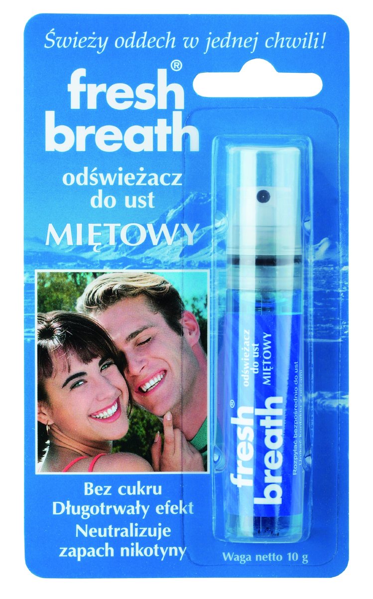 Gaba International Odświeżacz do ust Fresh Breath miętowy 10 g niebieski