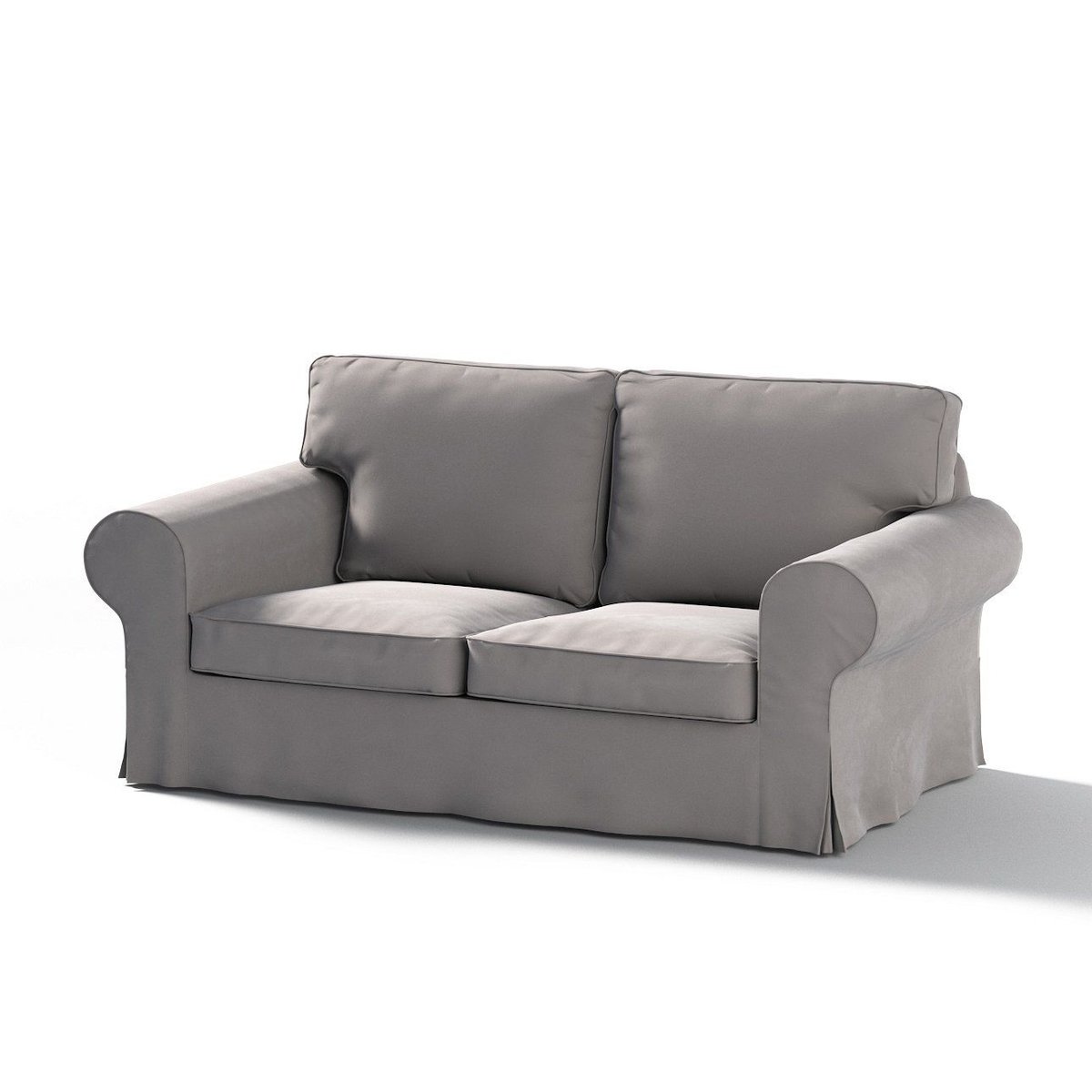 Dekoria Pokrowiec na sofę Ektorp 2-osobową rozkładaną model do 2012 gołębi szary 195 x 90 x 73 cm Velvet 634-704-11