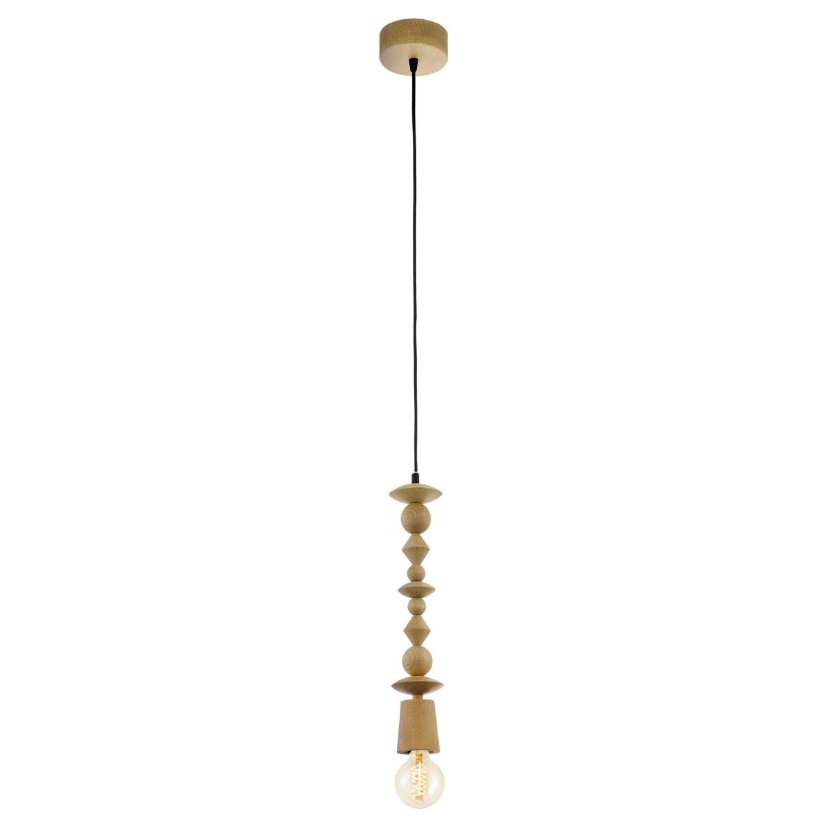 Eglo LAMPA wisząca AVOLTRI 49369 drewniana OPRAWA zwis geometryczne kształty brą