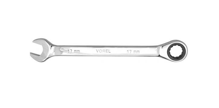 Vorel Klucz płasko - oczkowy z grzechotką 17mm 52658
