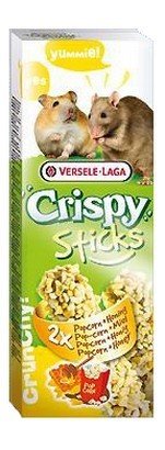 Versele-Laga Crispy Sticks Hamster & Rat Popcorn & Honey - kolby dla chomików i szczurów z popcornem i miodem 110g 13018