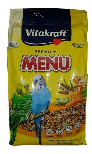 Vitakraft Karma dla papug falistych Menu Vital, miodowa, 1 kg