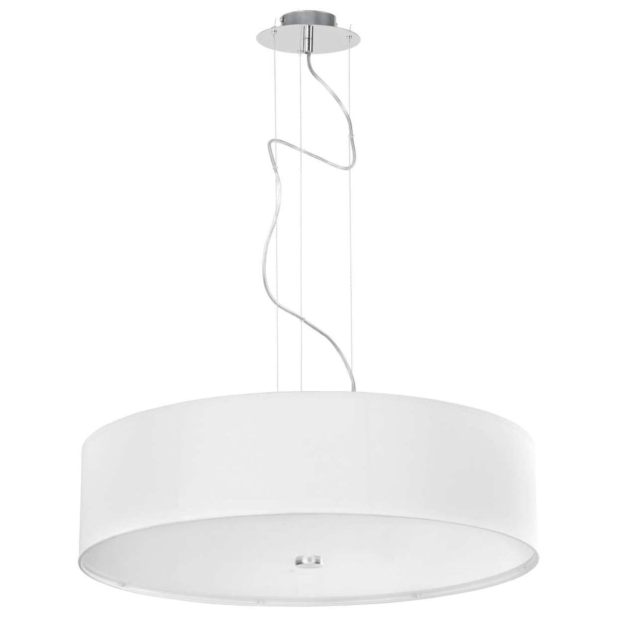 Nowodvorski LAMPA wisząca VIVIANE 6772 abażurowa OPRAWA okrągły zwis IP20 Biały